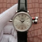 Replica IWC MK Portofino IW356514 Silver Dial Diamonds Bezel