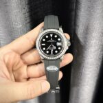 Rolex Replica Watch Yacht-Master Custom Moissanite Diamonds Clean Factory 40mm
