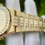 Patek Philippe Nautilus 5719 Replica 1:1 Watch With Full Stone Yellow Gold Plated 3K 40mm - Image 6
