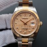 Replica Rolex DateJust II 41mm SS/YG YG Textured Dial Lumed Marker SS/YG Bracelet A3136