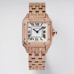 Cartier Cheetah Full of Diamonds Ladies’ 37MM-Rose Gold(1:1 replica)
