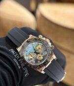 Rolex Daytona Replica Watch Purple Mother of Pearl Dial Moissanite BT Factory 40mm - Image 6