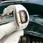 Richard Mille RM07 Super Clone Watches White Ceramic Rubber Strap Automatic Movement 36mm - Image 4