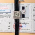 Cartier Replica 1:1 Watch Santos Dumont Large With Full Moissanite Diamond Hong Kong 42mm