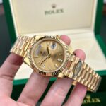 Rolex Day-Date 228238 Replica Watch Yellow Dial President Strap AR Factory 40mm - Image 3