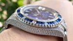 Rolex Submariner Diamond Pav?? Special-Blue Diamonds-full diamonds-40MM(1:1 replica) - Image 5