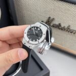 Hublot Classic Fusion Replica Watch Black Dial Custom Moissanite Diamonds 33mm - Image 3