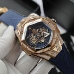 Hublot Big Bang Sang Bleu II King Gold Fake Watch Blue HB Factory 44mm - Image 4