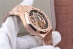 Replica Audemars Piguet Royal Oak Tourbillon Extra-Thin Openworked RG Skeleton Dial RG Bracelet - Image 4