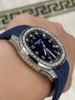 Patek Philippe Replica Watches Aquanaut 5168G Blue Rubber Strap GR Factory 42mm - Image 7
