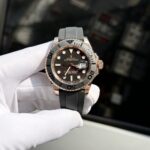 Rolex Yacht-Master Replica 11 Watch Gold Wrapped Black Dial 40mm - Image 2