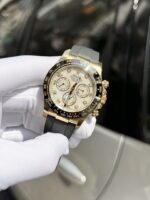 Rolex Daytona 116518 White Mother of Pearl Dial Rep 11 Watch With Moissanite Diamond Clean Factory 40mm - Image 2