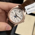 Patek Philippe Replica 1:1 Watch 5205R 18K Rose Gold Wrapped Men White Face 40mm - Image 4
