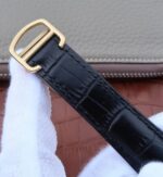 Replica Cartier Ballon Bleu De Cartier Chrono 47mm YG White Dial Leather Strap A8101 - Image 7