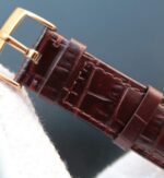Replica Omega MKF De Ville 39mm RG Co-Axial White Dial Diamonds Markers Leather A2202 - Image 6