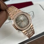 Patek Philippe Best Replica Watch Nautilus 5711 Gold Wrapped   Moissanite Diamonds Custom 40mm - Image 2