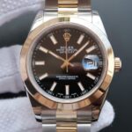 Replica Rolex DateJust II 41mm SS/YG Black Dial Lumed Marker  SS/YG Bracelet A2824