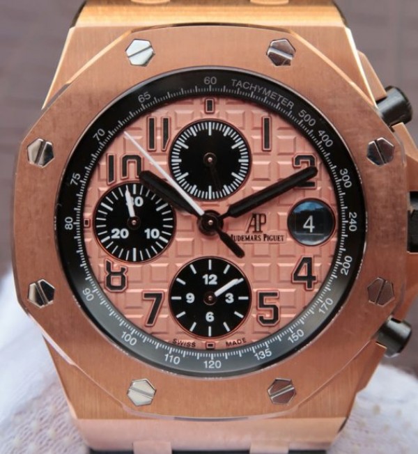 DB5B9E82-50A7-D7B5-56D9-F8E10821906C.jpg Replica Audemars Piguet JF Royal Oak Offshore 26470OR Gold Theme Leather Strap A3126 - Image 1