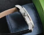 Fake Diamond Watch Patek Philippe Replica Calatrava Diamond Ribbon Joaillerie White Gold Diamond Dial 4978/400G-001 Quartz(1:1 replica) - Image 4