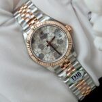 Rolex DateJust Best Replica Watch Women Flower Dial Jubilee Strap THB Factory 31mm - Image 3