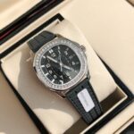 Fake Patek Philippe Replica Watch Aquanaut Ladies Stainless Steel Black Dial 5067A-001 TWF(1:1 replica) - Image 2