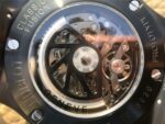 Replica Hublot Classic Fusion Tourbillon 42mm TF SS PVD Diamonds Bezel Skeleton Dial Gummy Strap A23J - Image 9