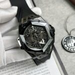 Hublot Best Copies Watches Big Bang Sang Bleu II Black Ceramic BBF Factory 45mm - Image 4