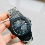 Replica PATEK PHILIPPE Nautilus 5711 ppf 1:1 Best Edition Black Dial on Black Bracelet A324 V2