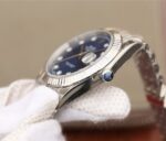 Replica Rolex DateJust 41mm 126334 Fluted Bezel Blue Dial Diamonds Markers Bracelet A3235 - Image 5