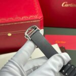 Cartier Santos Black Replica 11 Watch Rubber Strap BV Factory 39.8mm - Image 11