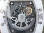 Replica Richard Mille RM011 RG White Ceramic Felipe Massa Black Inner Bezel White Rubber Strap A7750 - Image 15