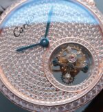 Replica Cartier Tourbillon RG Diamonds Dial Bezel Leather Strap - Image 2