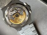 Replica PATEK PHILIPPE Nautilus 5711/1A PPF 1:1 Best Edition Green Textured Dial T Diamonds Bezel on SS Bracelet 324CS V4 - Image 14