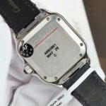 Cartier Santos Women’s White Dial Copies Watches Moissanite Diamonds Custom BV Factory 35.2mm - Image 8
