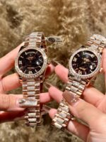 Rolex Day-Date Replica Watch Meteorite Dial Custom Moissanite Diamonds Hong Kong 40mm - Image 3
