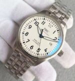 Replica IWC MKF Mark XVIII IW3270 White Dial SS Bracelet A2892 - Image 2