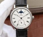 Replica IWC Vintage IW544805 White Dial Black Leather Strap
