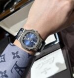 Patek Philippe 5726 Replica 1:1 Watch Blue Dial Leather Strap PPF 40.5mm - Image 6