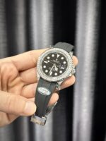 Rolex Replica Watch Yacht-Master Custom Moissanite Diamonds Clean Factory 40mm - Image 2