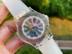 Hublot Replica 1:1 Watch Takashi Murakami Transparent Case Rubber Strap 42mm - Image 2