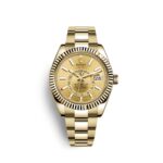 Rolex Sky-Dweller 42mm, 18k Yellow Gold, Ref# 326938-0003(1:1 replica)