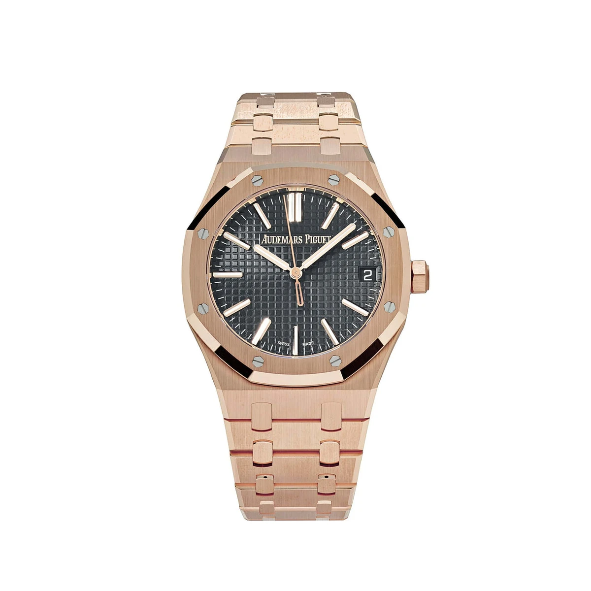 E2A33668-5EA7-5FC0-DF14-3D6BB8A2EA99.webp Royal Oak 41 Selfwinding Rose Gold Black Dial(1:1 replica) - Image 1