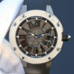 Replica Richard Mille RM033 Titanium SF Roman Markers Dial Black Rubber Strap Micro-Rotor Movement