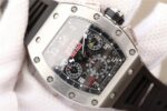 Replica Richard Mille RM011 Felipe Massa Black Inner Bezel Black Rubber Strap A7750 - Image 2