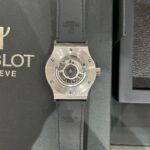 Hublot Replica 1:1 Watch Classic Fusion Full Diamond Moissanite Grey Dial 42mm - Image 6