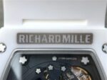 Replica Richard Mille RM011 White Ceramic Felipe Massa Green Inner Bezel White Rubber Strap A7750 - Image 16