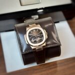 Patek Philippe Replica 1:1 Watch Nautilus 5712 Chocolate Dial Leather Strap GR Factory 40mm - Image 2