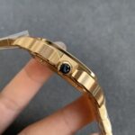 Fake cartier watch Santos large model mechanical movement Santos De Cartier Large Yellow Gold WGSA0029 GF(1:1 replica) - Image 6