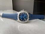 Replica PATEK PHILIPPE Aquanaut 5168G 42mm SS ZF 1:1 Best Edition Blue Dial on Blue Rubber Strap 324CS - Image 8