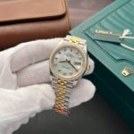 Rolex Rep 11 Watch DateJust MOP Moissanite Diamond Bezel EW 36mm - Image 3